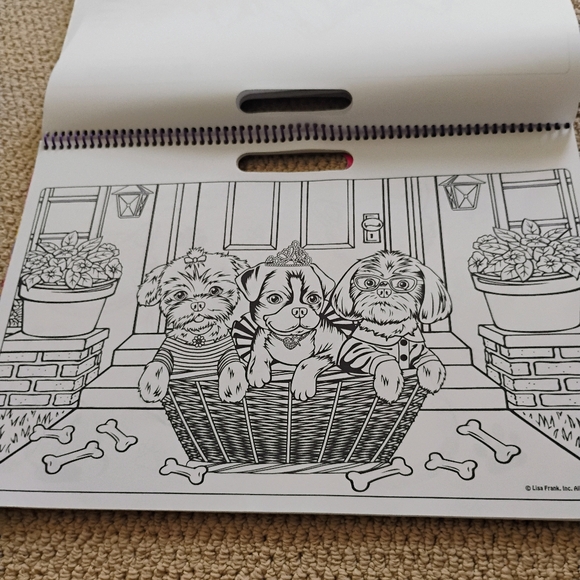 TWO Lisa Frank Jumbo Adult Coloring Activity Sticker Books Rainbow Majesty USED - Picture 12 of 16